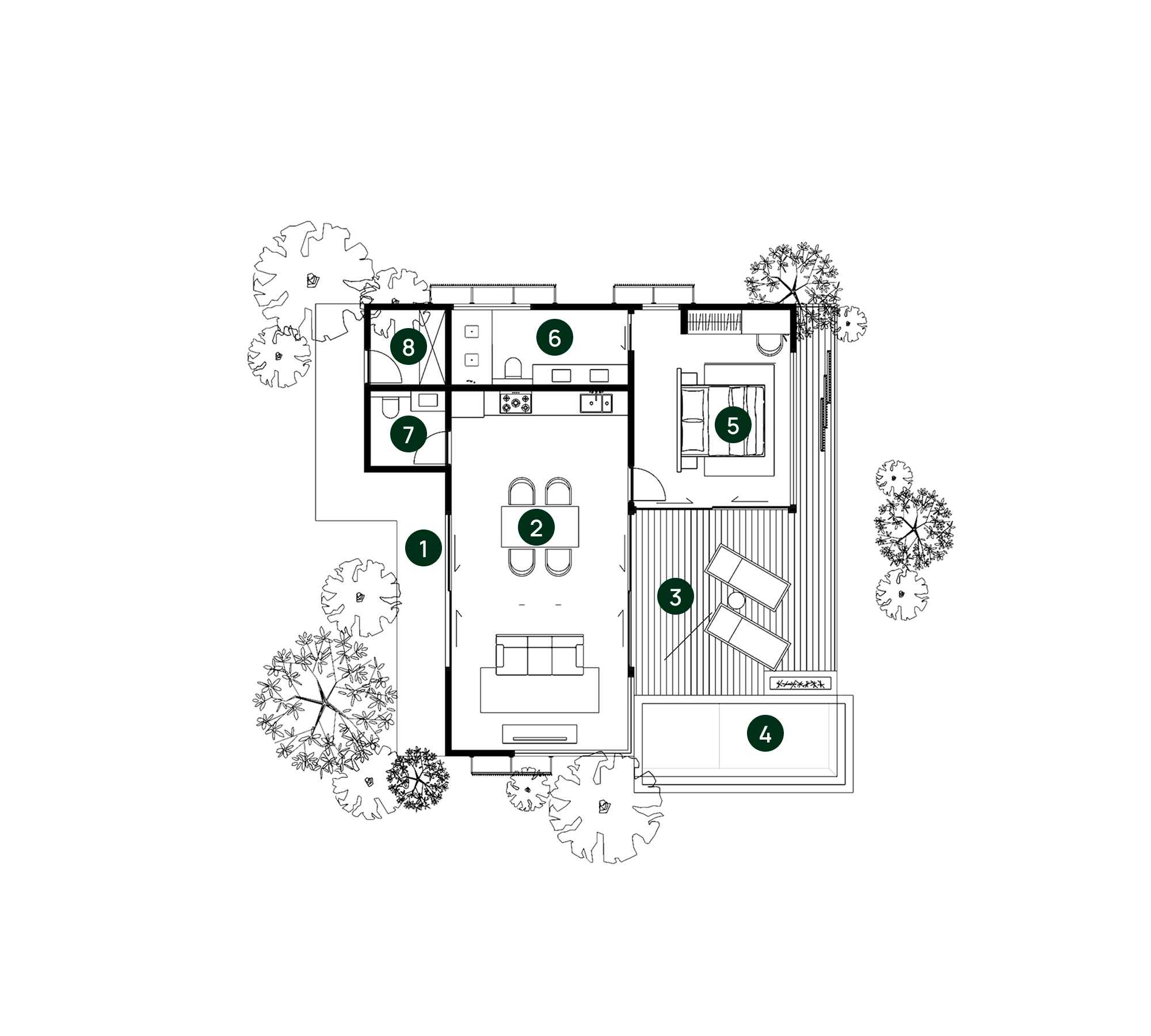1 bed